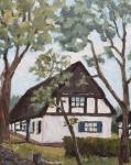 Op Rügen, kerk, baksteengothiek  40 x 50 (kunstroute2021_02)
