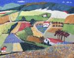 Provence, landschap vanaf berg, olie, 90 x 70 (kunstroute2023_01)