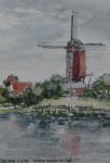 Molen Nederasselt,aquarel, briefkaart formaat (painting_0032-3)