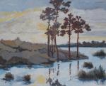 Vennen, olie, 50/60, verkocht (painting_0347)