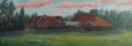 Boerderij bij avond, Westfalen, olie 25/60 cm (painting_0478)