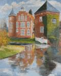 Gebaüde am Schloss, Gemen, olie 50/60 (painting_0487)