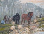 Houttransport 19/20e eeuw (painting_078)