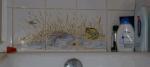 badkamerdecoratie, zelfde serie, salamander en kikker, i.o. (tile_15)